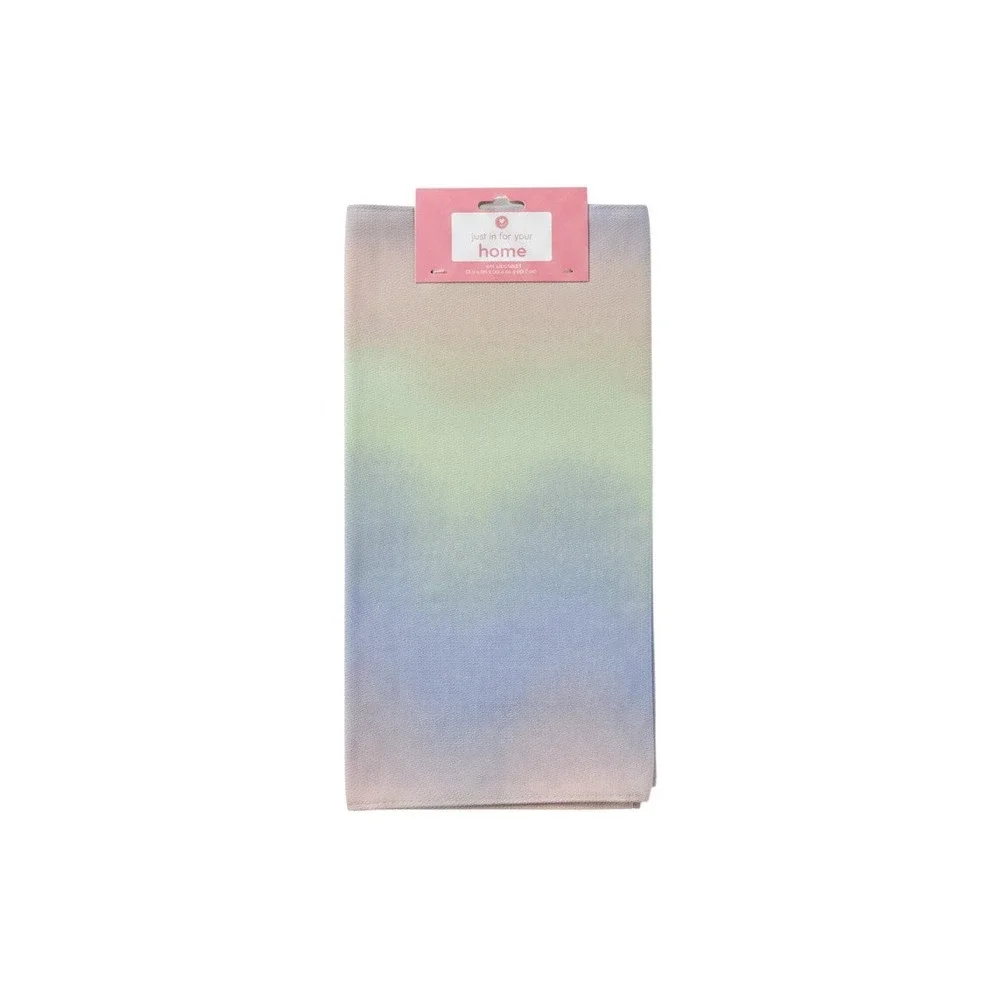Just In For Your Home Placemat 2PK 12x18 Pastel Ombre NWT Watercolor Rainbow